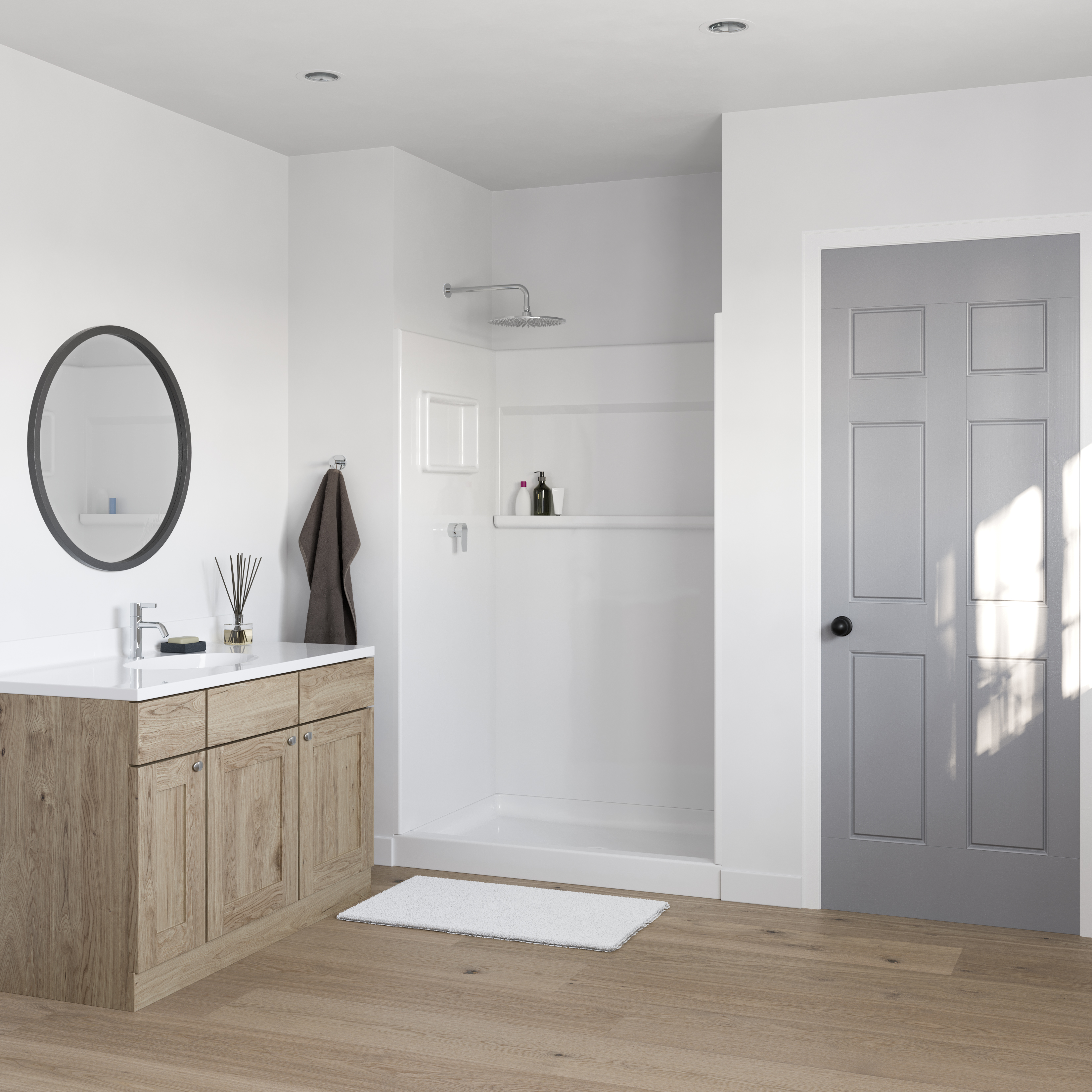 R-3448 34 x 48 Veritek™ Alcove Shower Pan with Center Drain in